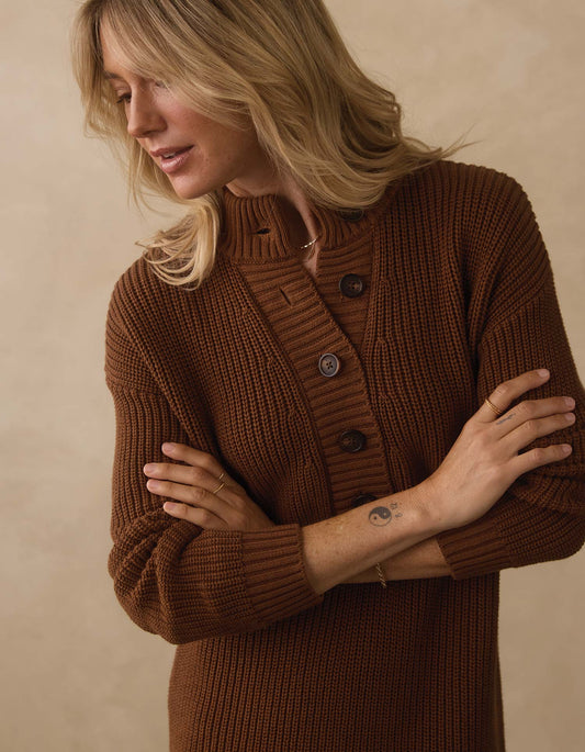 Lynn Sweater Dress in Hickory