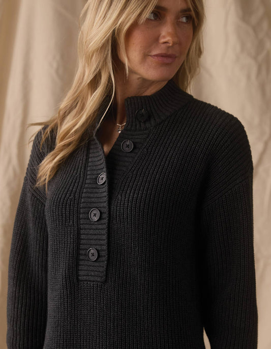 Lynn Sweater Dress in Charcoal