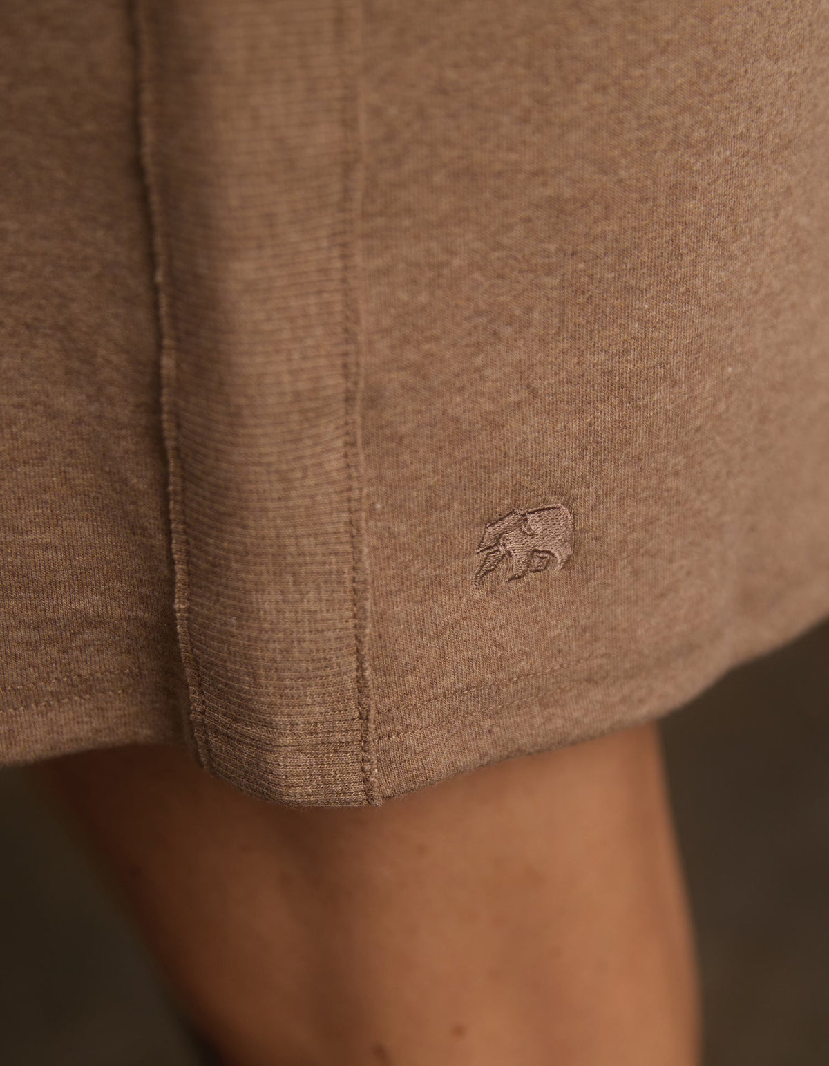 Puremeso Short Sleeve Weekender Dress in Taupe